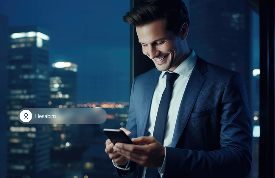 Başkent Yatırım Mobil Uygulaması hesap ekranı